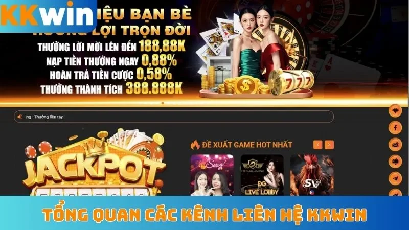 Tổng quan các kênh liên hệ KKWin